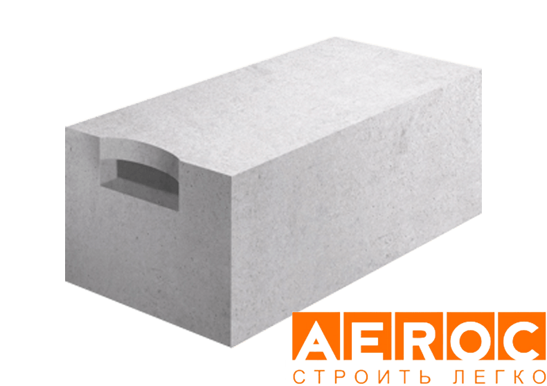 Газобетон Aeroc D400 625х100х250 мм