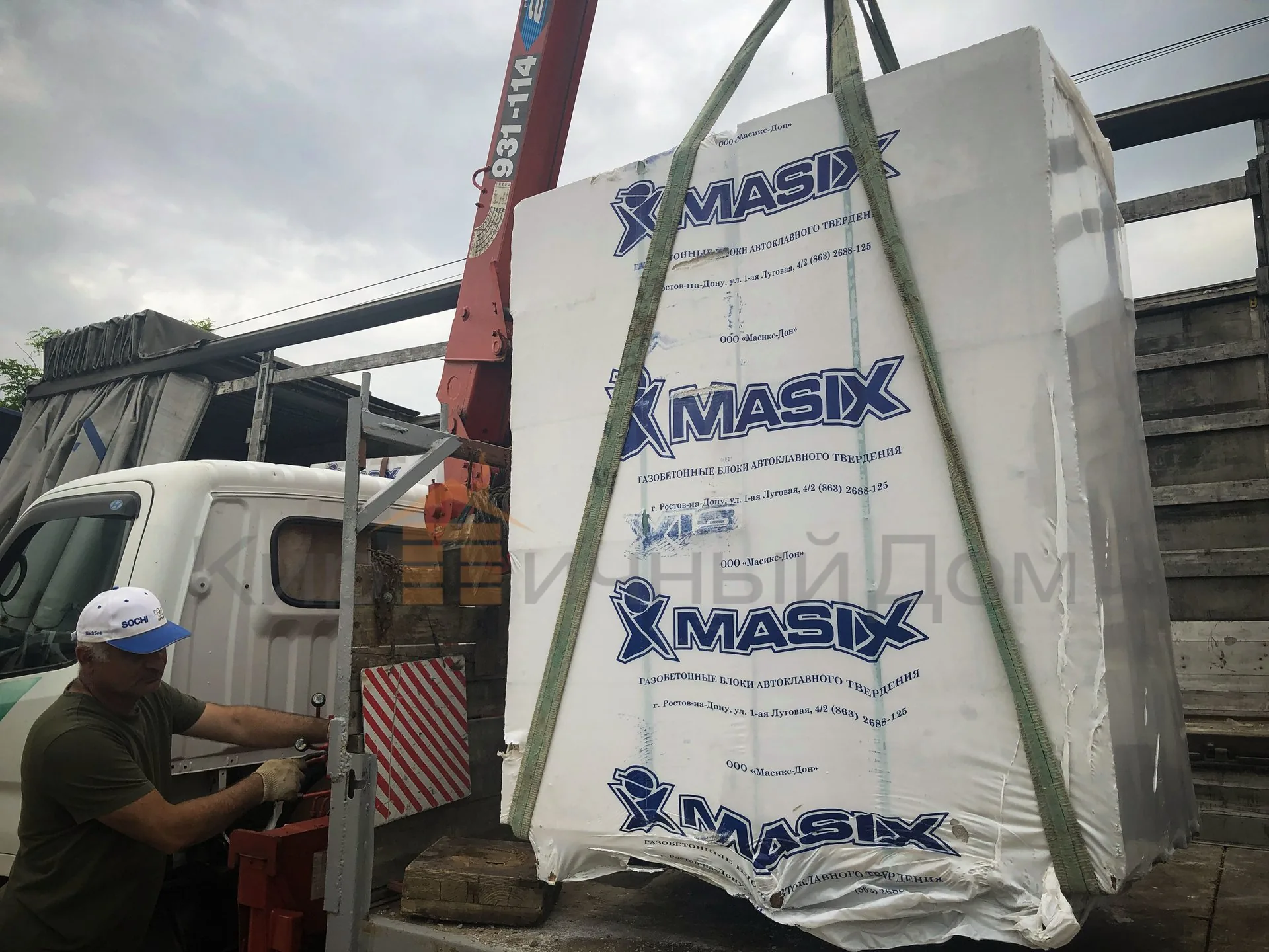 Газобетон Masix D500 625х100х250 мм фото 5