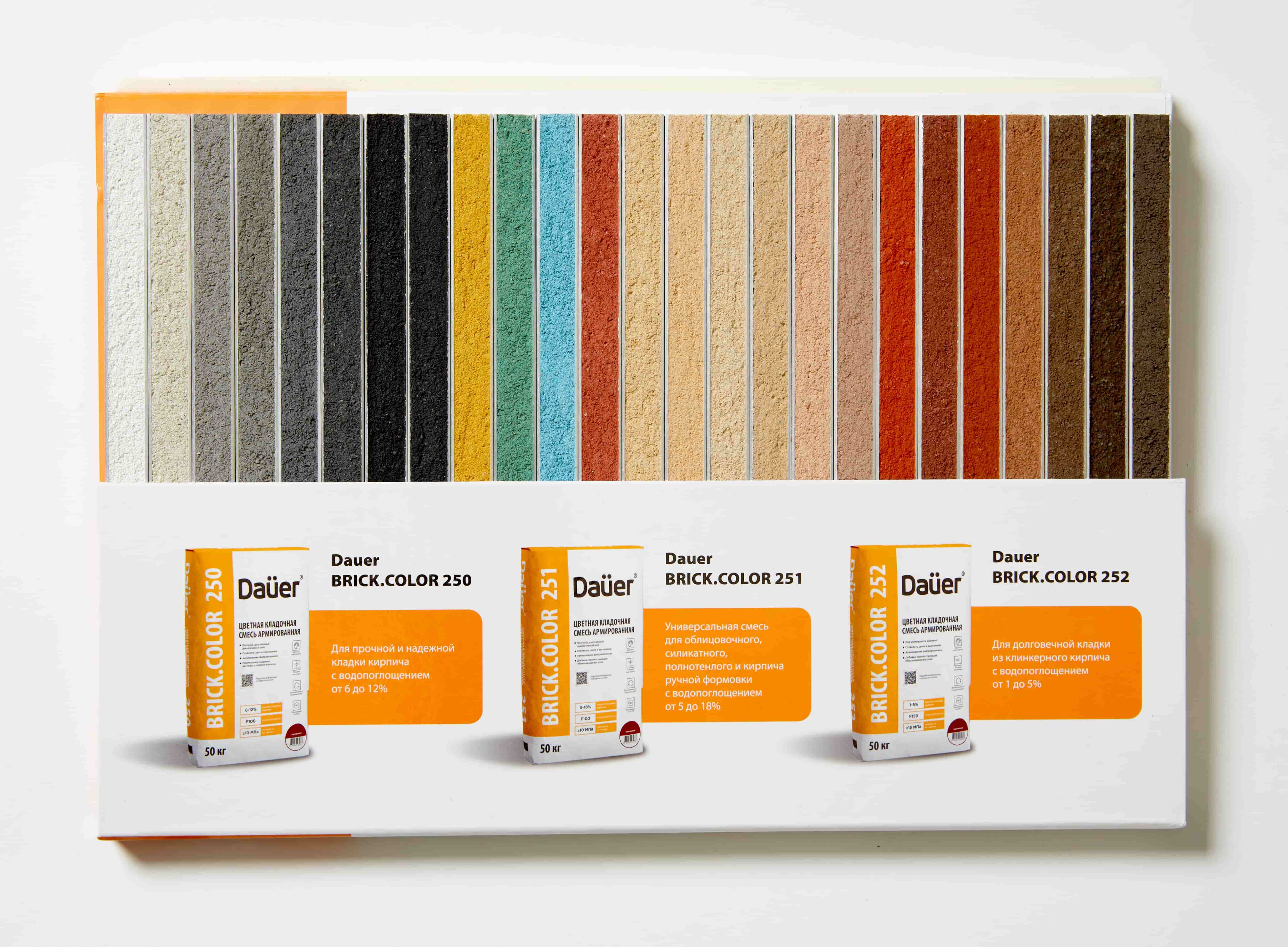 Цветная кладочная смесь армированная DAUER BRICK.COLOR 250 терракотовый, 50 кг фото 4