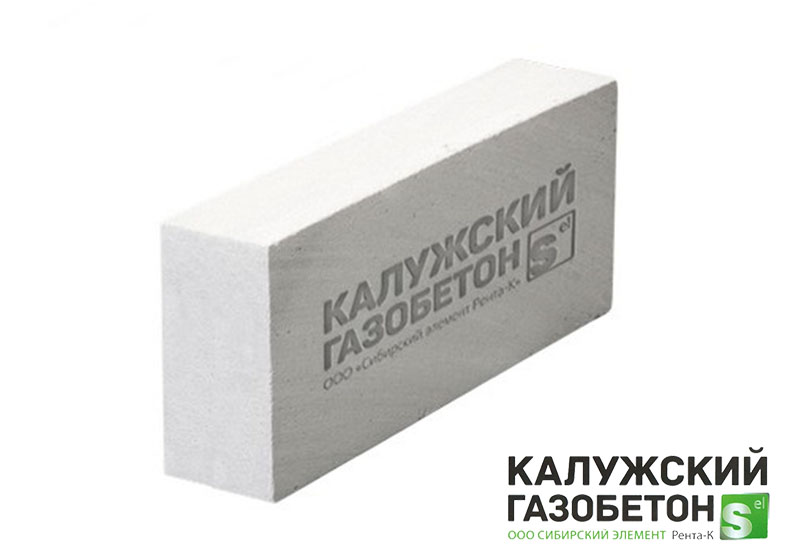 Газобетонный блок перегородочный Калужский D500 625х150х250 B3.5